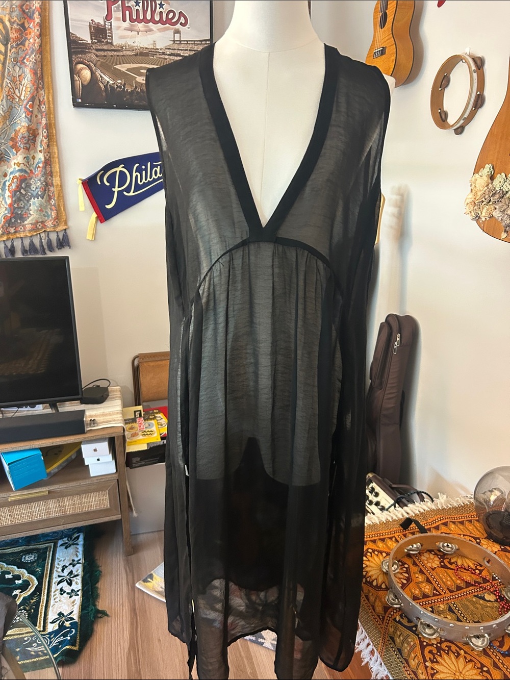 Silence and Noise Sheer Maxi Top